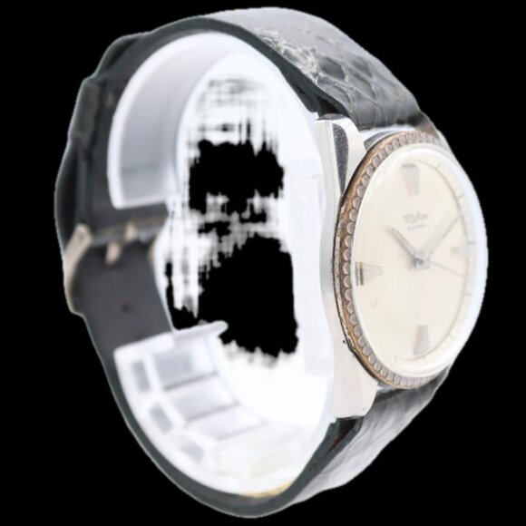 Vintage 34mm Wyler Fluted Bezel Men\'s Mechanical Wristwatch ETA 2354 Steel main image 4